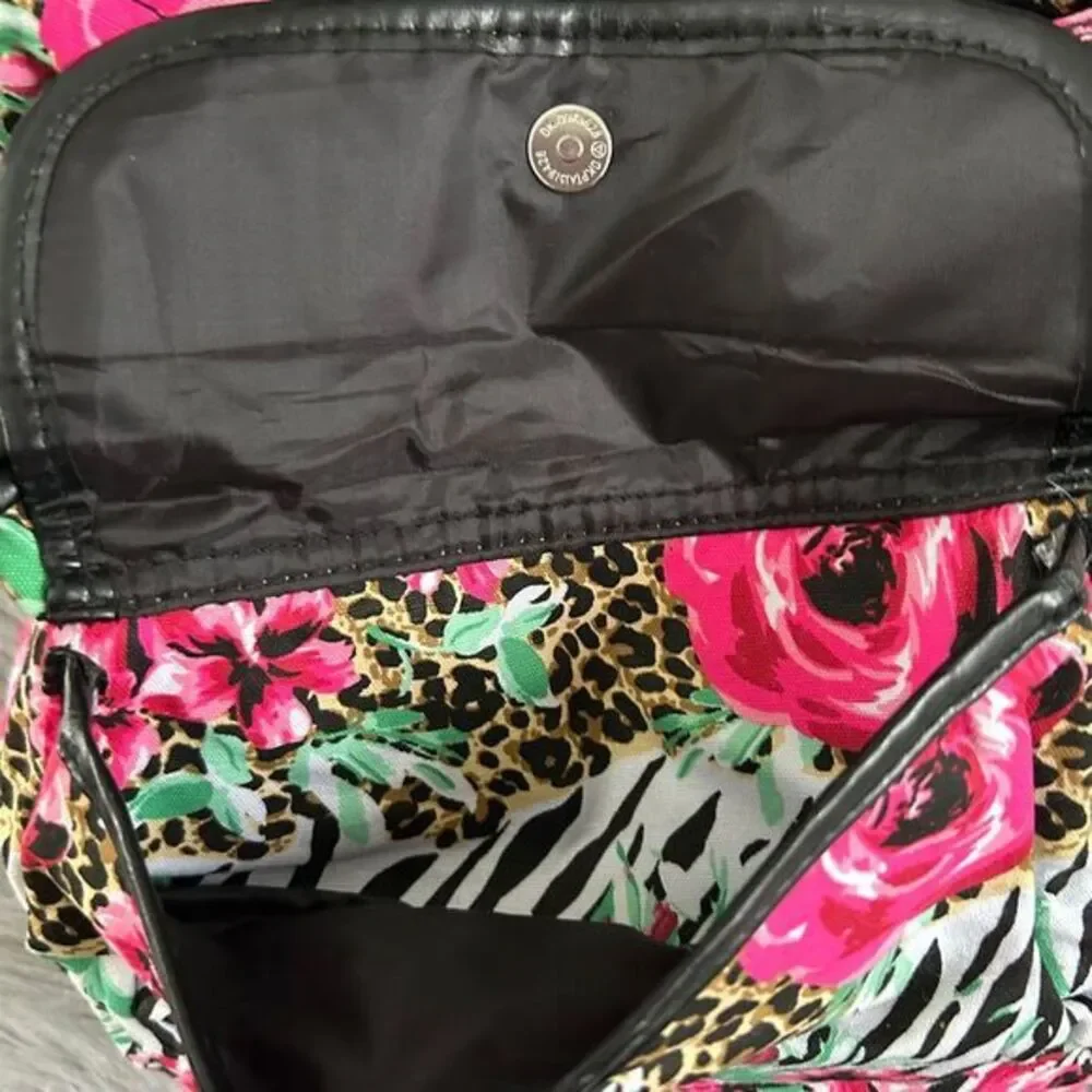 Lulu Floral Animal Print Bag Womens Backpack Lightweight Adjustable‎